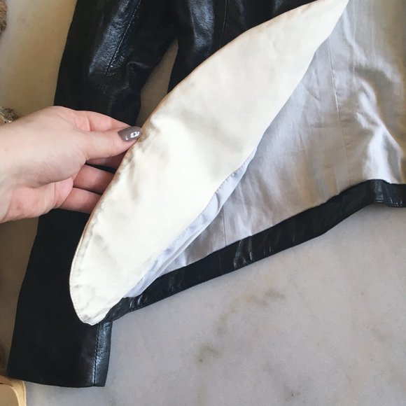 Theyskens' Theory Juji black leather jacket / blazer, size 2 / 36, 100% lamb - Picture 14 of 16